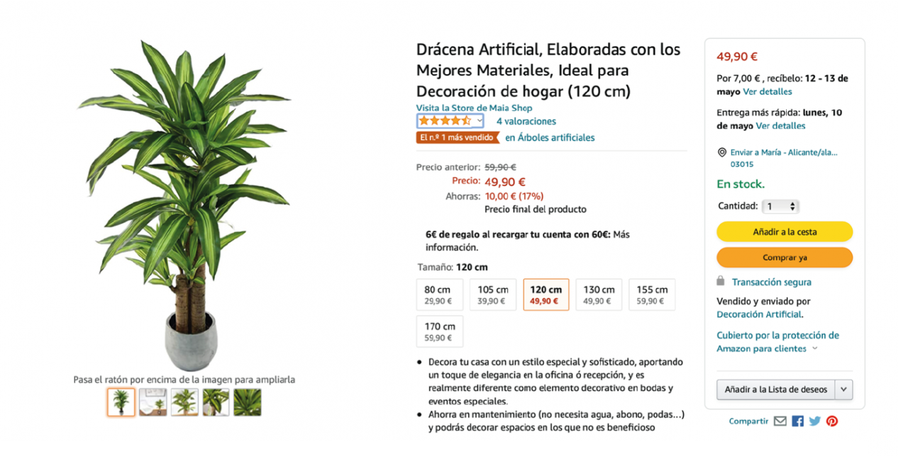 Plantas Artificiales Grandes Cactus Artificial Oairse 33 Cm En Maceta - Euphorbia Acrurensis Falso, Decoración Hogar, Oficina, Jardín, Sin Mantenimiento Cactus Artificial Decorativo